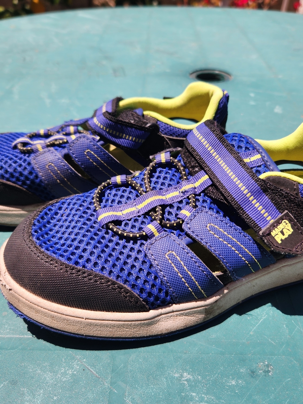 Made 2 Play Kids Blue Mesh Athletic Sandal Sneakers